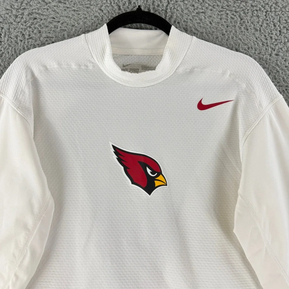 Nike Pro Combat Arizona Cardinals Shirt Mens XL White Dri-FIT Compression 628130